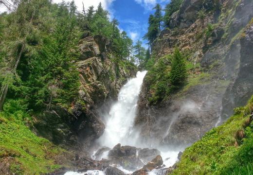 Le cascate di Saént in Val di Rabbi