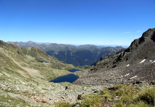 La valle di Soprasasso, laterale della Val di Rabbi