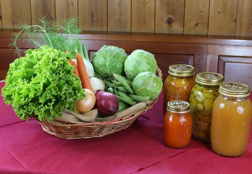 I prodotti dell'orto dell'azienda agricola Ruatti