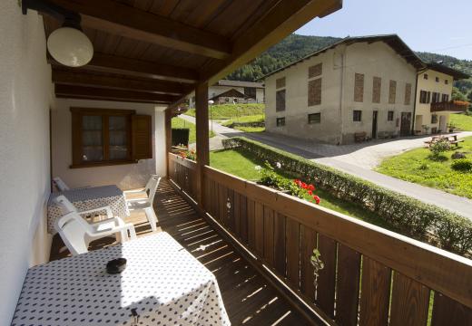 Veduta dell'ambiente esterno all'Agritur Ruatti